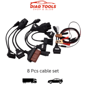 DS150E Delphi Autocom VCI 8 pieces cables