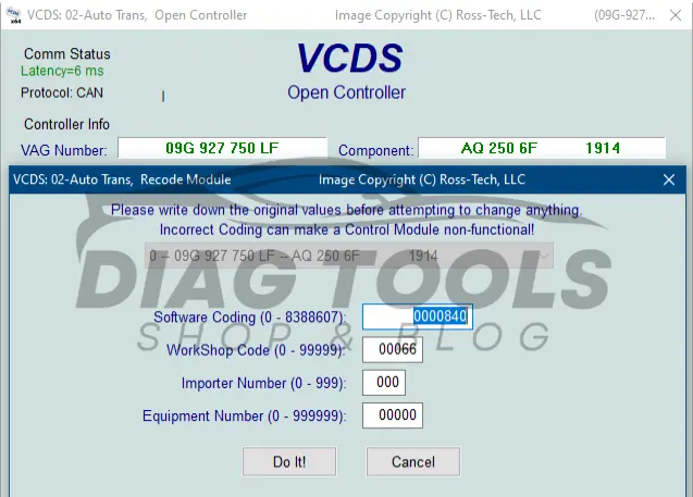 VAGCOM HEX-V2 VCDS coding