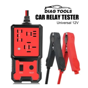 Universal 12V Automotive Car Relay Tester with LED indicator, ideal for testing car relays and battery functionality