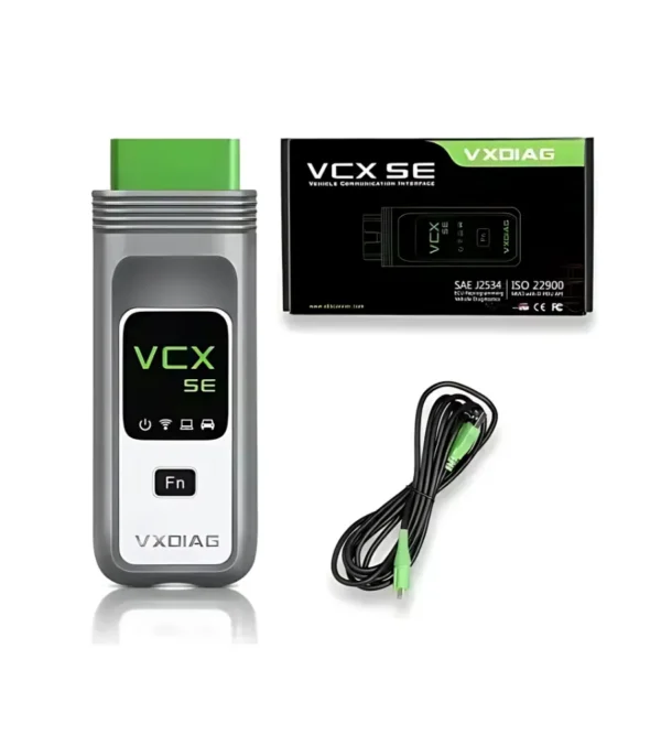 Multi-brand VXDIAG VCX SE OBD2 tool for BMW, Mercedes, and VAG vehicles